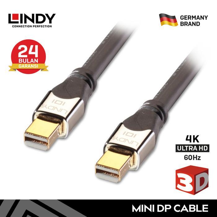 Kabel Mini Displayport Lindy 4K Uhd Dp 1.2 Premium, 2M
