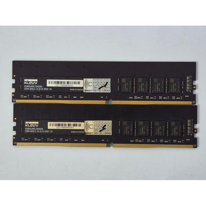Klevv DDR4 64GB (2X32GB) 3200Mhz RAM PC Komputer - PGN