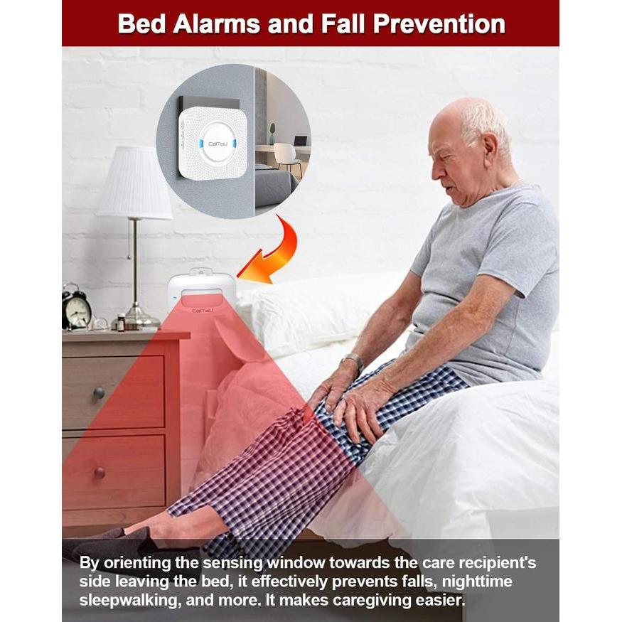 BEL PINTU ALARM SENSOR MASUK TOKO GERAK WIRELESS ANTI MALING LANSIA INFRARED SECURITY UNTUK RUMAH