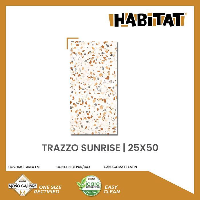 . Habitat Trazzo Sunrise 25X50 Keramik Motif Teraso