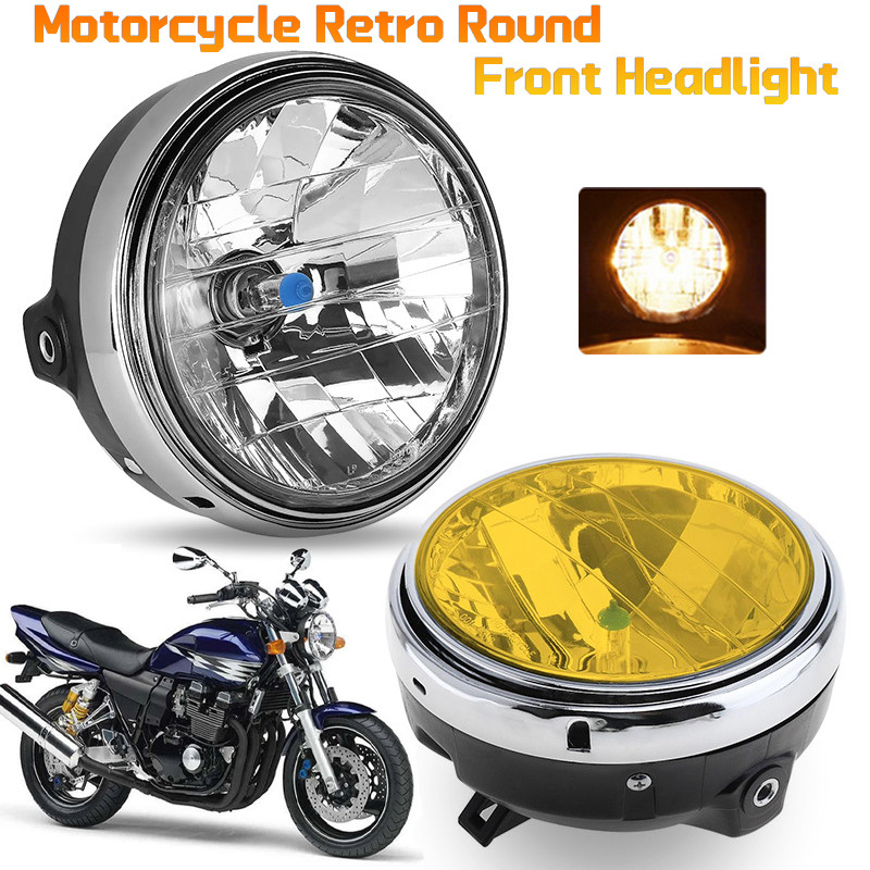 Motorcycle Retro Round Headlight IP66 Waterproof Front Headlamp Fit for Honda CB900 CB400 CB750