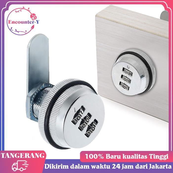 SIAPKIRIM Kunci Kombinasi 3 Digit Kunci Loker Password Kombinasi Tiga Digit READY STOCK