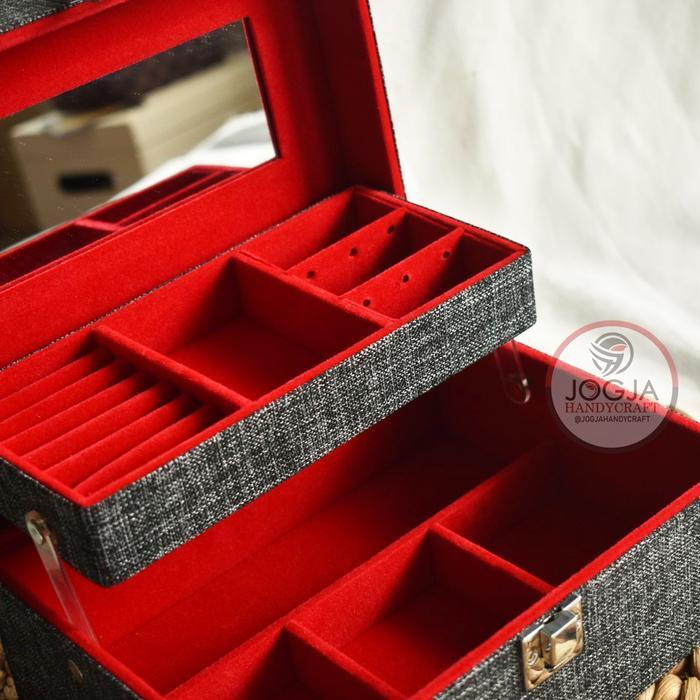 Premium Kotak Perhiasan Emas Antam Susun Lengan Akrilik Box Penyimpanan Aksesoris Original