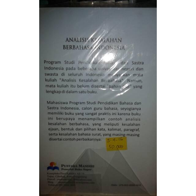 Analisis Kesalahan Berbahasa Indonesia
