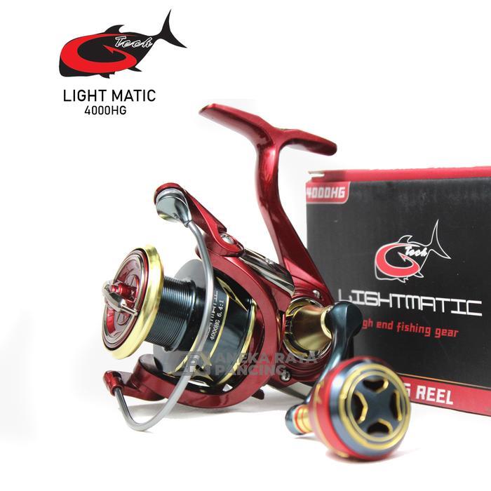 Reel G-Tech Lightmatic 1000Pg - 4000Pg/Hg Spinning Freshwater Aneka Raya Pancing