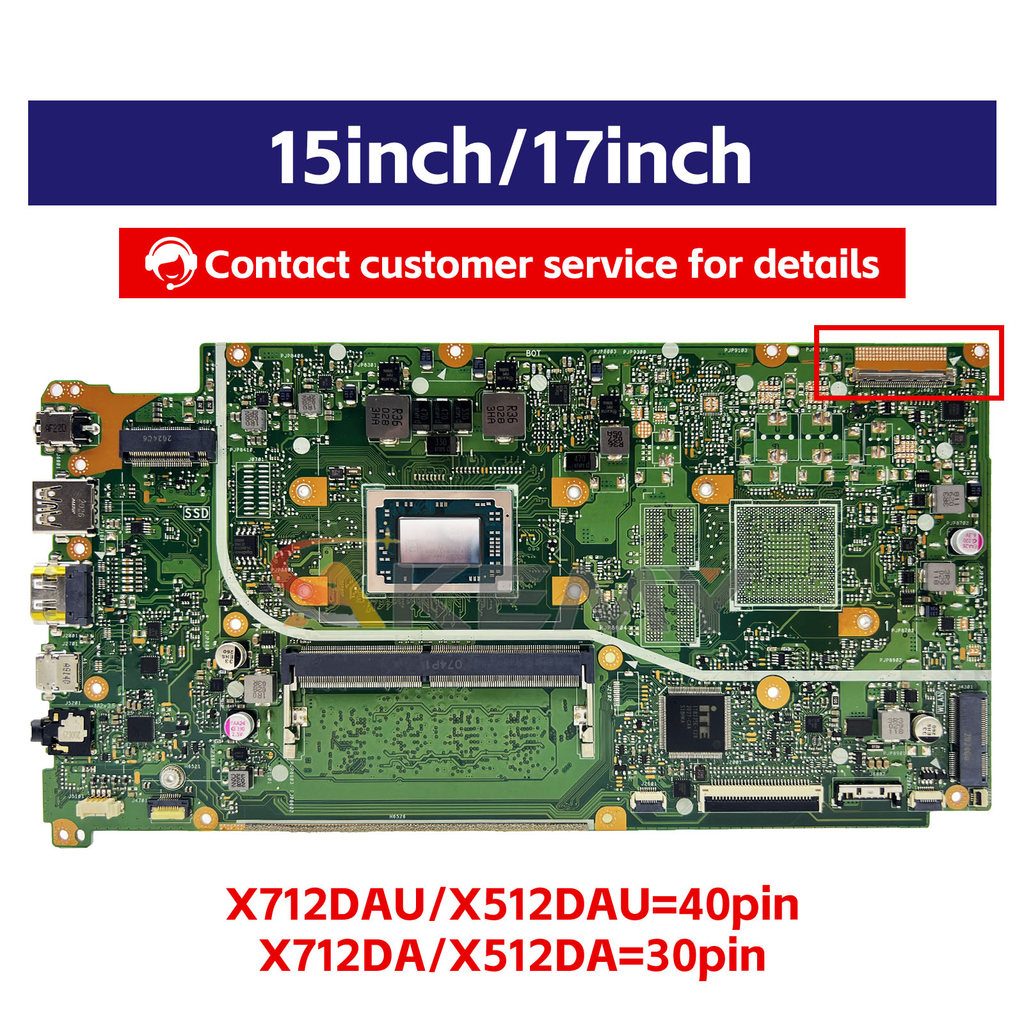 X712DA Laptop Motherboard For ASUS VivoBook X712D V5000d X712DA X712DAP M5050D M712D X712DAU F712D