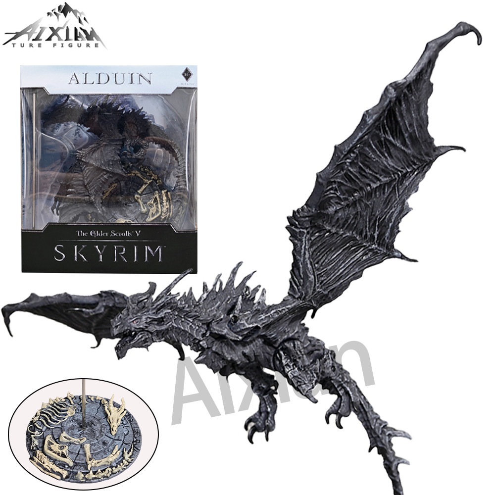 Elder Scrolls V Skyrim Alduin Deluxe Action Figure Box Set dragon Figure