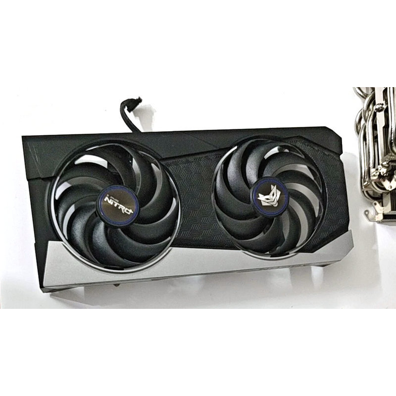 Original Radiator Cooler for Sapphire Nitro RX 6600 XT Graphics Card with Backplate