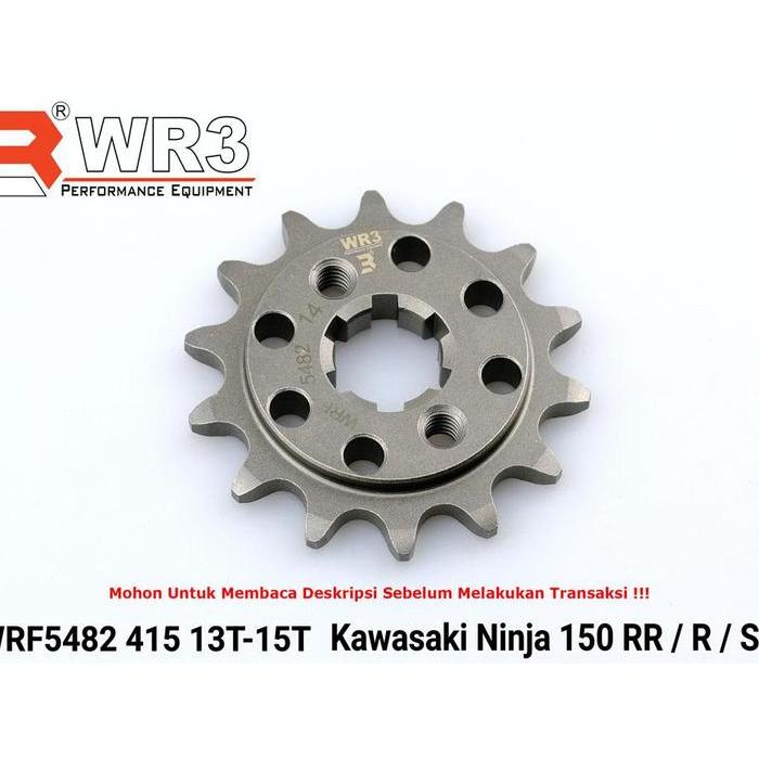 Gear Depan WR3 415 428 520 Ninja 150 RR R SS CBR 250RR GSX 150 RX King