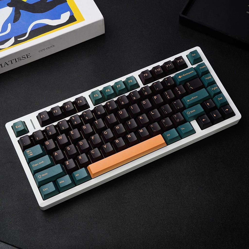 Marrs Green Mechanical Keyboard GMK keycaps Spanish French Korean German Japanese Russian Abnt2