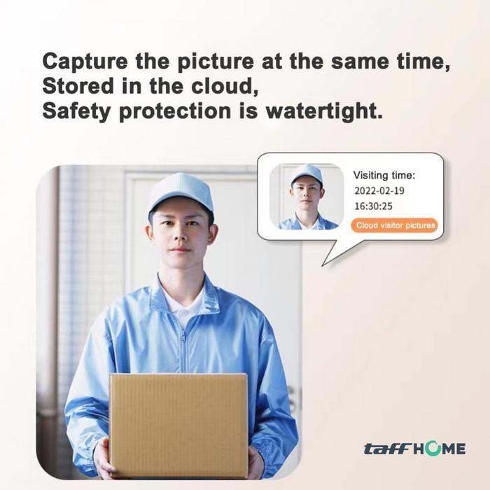 TAFFHOME SMART BELL RUMAH WIRELESS DENGAN KAMERA INTERCOM