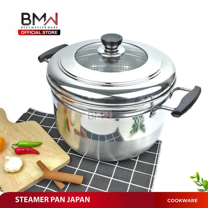 24CM Panci Kukus Stainless Steel Dandang Panci Steamer Langseng Sarangan