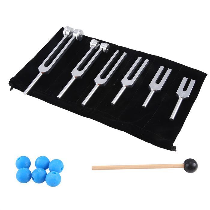 6PCS 128HZ 256HZ 512HZ 1024HZ 2048HZ 4096HZ TUNING FORK FOR TUNING FORK KIT HEALING SOUND VIBRATION