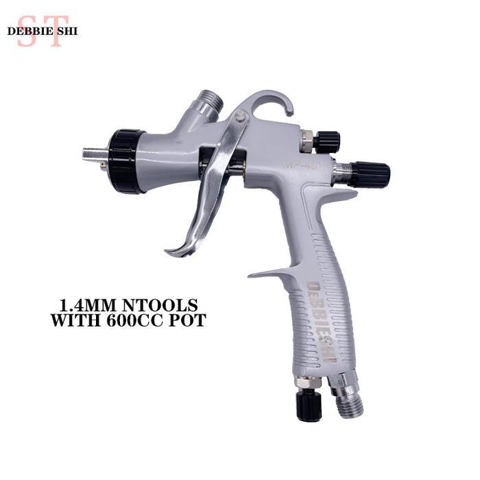 MP-400 PAINT GUN HIGH ATOMIZATION SPRAY GUN 600CC 1.3/1.4/1.7MM NOZZLE PAINTING GUN WATER BASED AIR