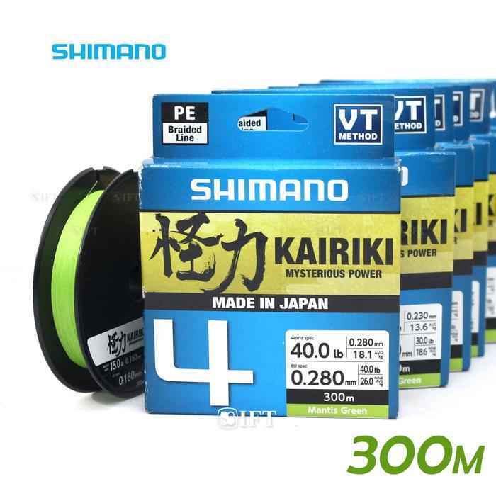 SENAR PE SHIMANO KAIRIKI 4 300M 10 SD 50 LBS BRAID MADE IN JAPAN ORIGINAL QUALITY
