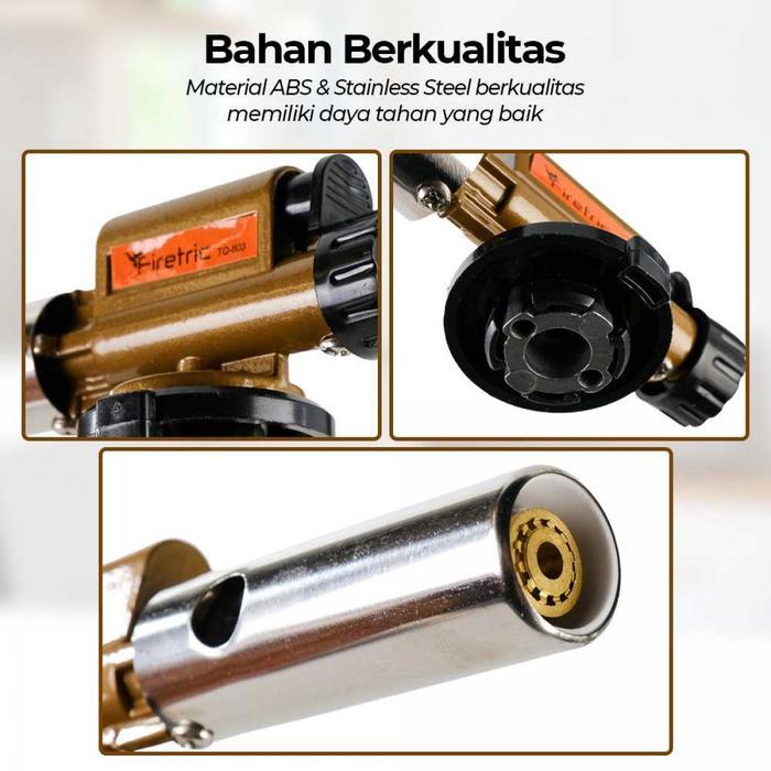 Kepala Gas Butane Jet Torch Flame - Tq803