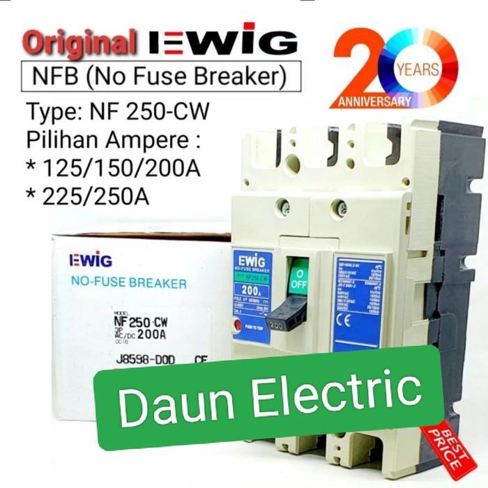 Mccb Nfb 250Cw 125A/150A/200A/250A Merk Ewig Model Mitsubishi