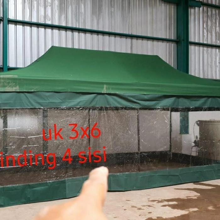 tenda lipat matic uk 3x6 dinding 4sisi