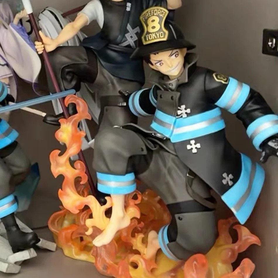Fire Force Enen No Shouboutai Shinra Anime Character Collectible Model Statue Figure Toy Small Gi