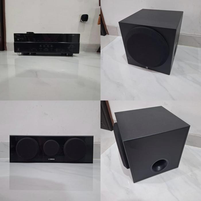 Subwoofer Yamaha YST-SW012 + Speaker Pasif Yamaha NS-C150 + AV Receiver RX-V377