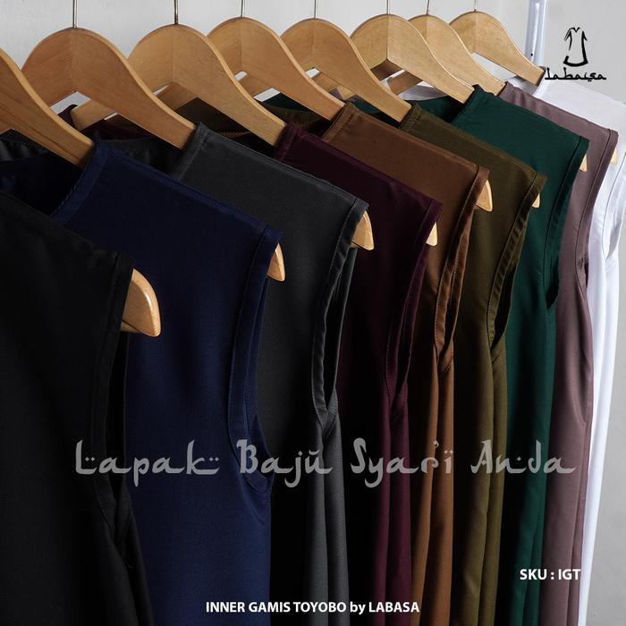 Inner Gamis Tanpa Lengan Polos Toyobo Sarah Series Inner Dress Tanpa