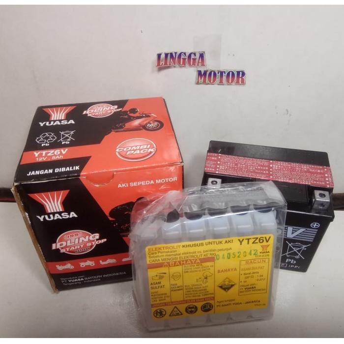 Aki / Accu Kering Ytz6V Yuasa
