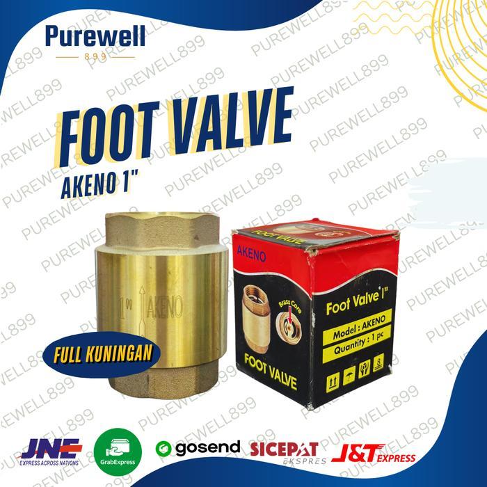 TUSEN KLEP KUNINGAN 1 INCH AKENO - FOOT VALVE 1 INCH KUNINGAN AKENO SPAREPART POMPA AIR - TUSEN KLEP