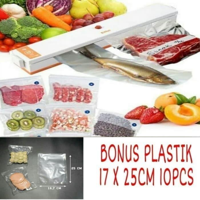 DISKON Vacuum sealer plastik makanan alat press vakum plastik makanan