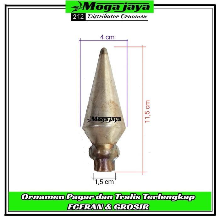 tombak pagar besi plat model tombak jantung