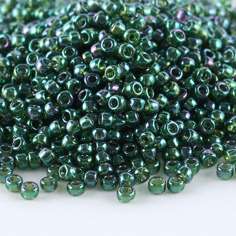 10g/tube imported from Japan TOHO15/0 electroplated transparent glass seed beads jewelry accessories