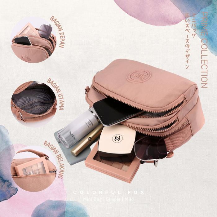 Aerostreet.Shoes - Tas Selempang Wanita Anti Air Colorful Fox 3008