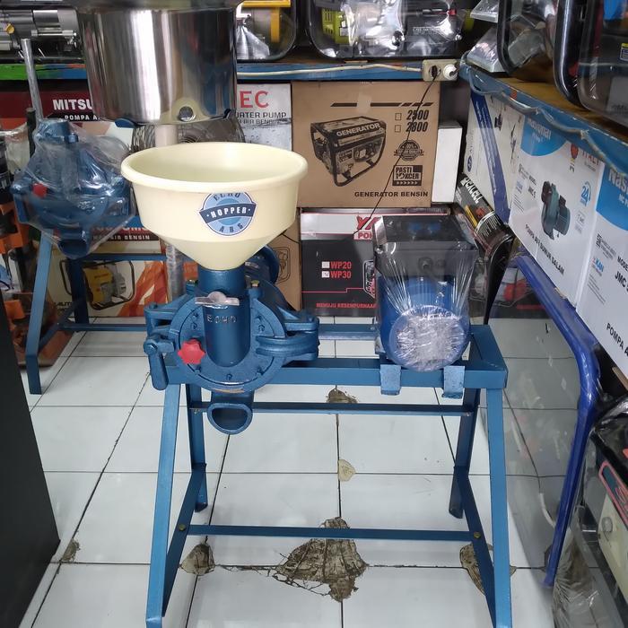 Mesin Giling Tahu / Kedelai / Tempe 6" + Dinamo 1Hp