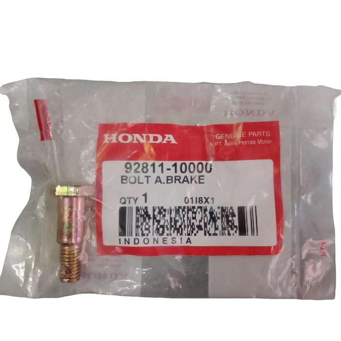 92811 10000 - Baut Panel Rem Belakang Honda Star Prima Grand Supra Legenda Karisma Kir Original Ahm 