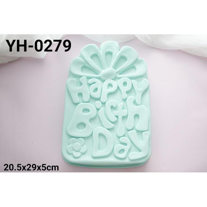 YH-0279 Loyang silikon loyang pudding cetakan puding happy birthday