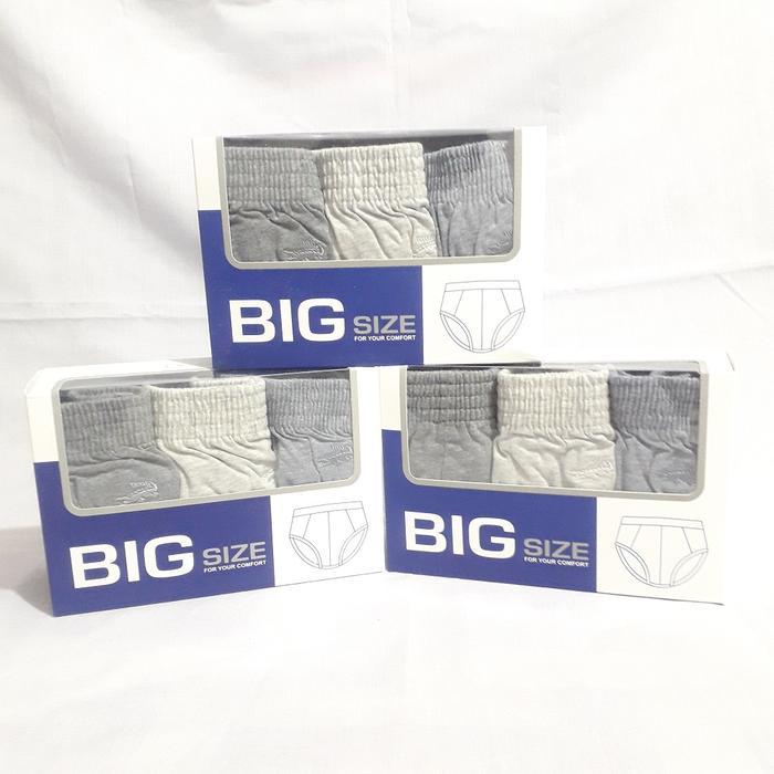 [1 Box] Celana Dalam Pria Jumbo Crocodile Cd Brief Big Size Xxxl 100% Original