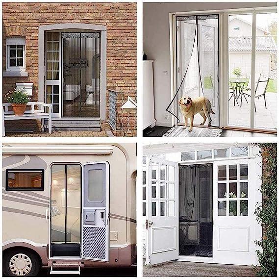 TIRAI PINTU MAGNET ANTI NYAMUK LALAT SERANGGA KELAMBU GORDEN KAMAR MAGNET MESH JARING POLOS MAGNETIC