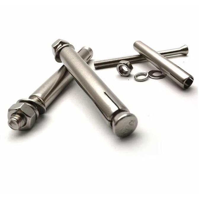 "New" SS 304 / Dynabolt Stainless M12x100 / Dinabolt M12 / Sleeve Anchor Bolt 10 CM