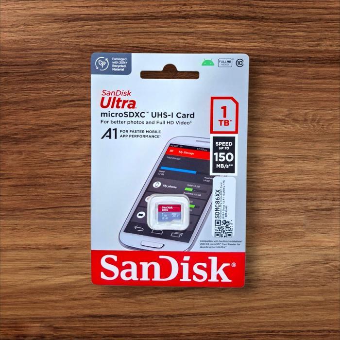 MICRO SD 1TB 150 MB/S SANDISK ULTRA ORIGINAL 1 TB MEMORY CARD ORIGINAL MINI MICROSD CLASS 10