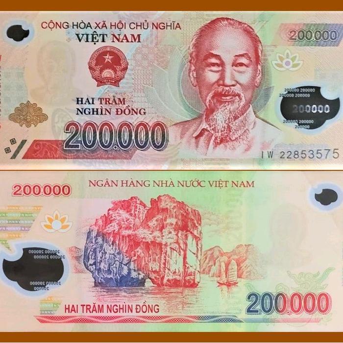 Vietnam 200.000 Dong 2022 Polymer, Prefix. Iw