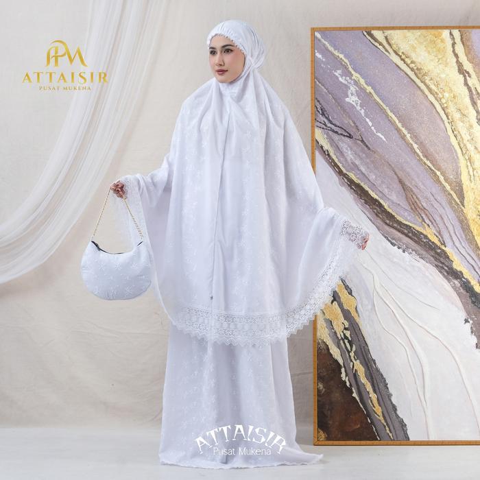 PREMIUM APM Mukena - Mukena Dewasa Mewah Katun Paris Bordir Cantik Syarifah Series Apm