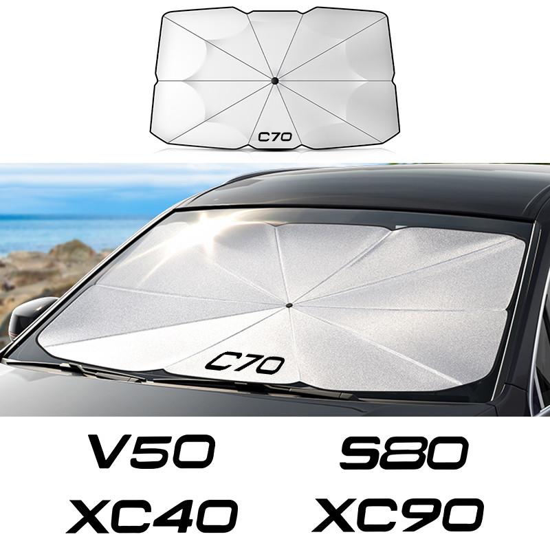 Car Front Shading Car Windshield Sunshade Umbrella For V0LV0 XC90 XC60 C30 T6 S60 C70 XC40 V40 XC70 