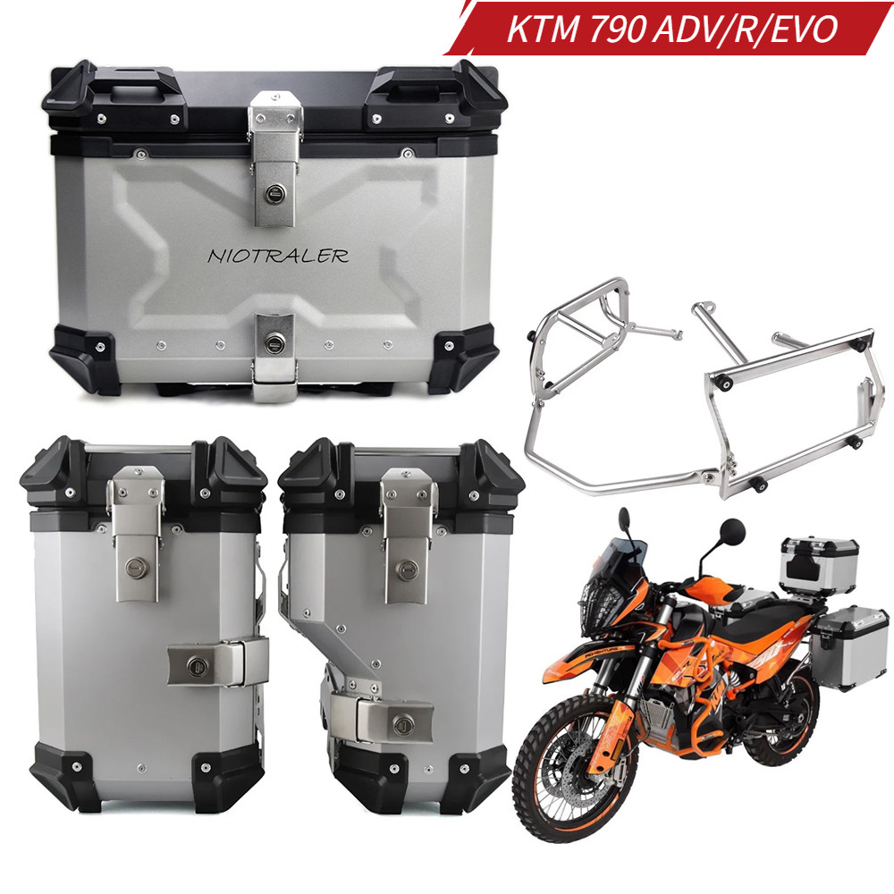 Motorcycle Side Box Top Box MotorBike Side Luggage Boxes Stainless Steel Bracket Steady Frame Kits f