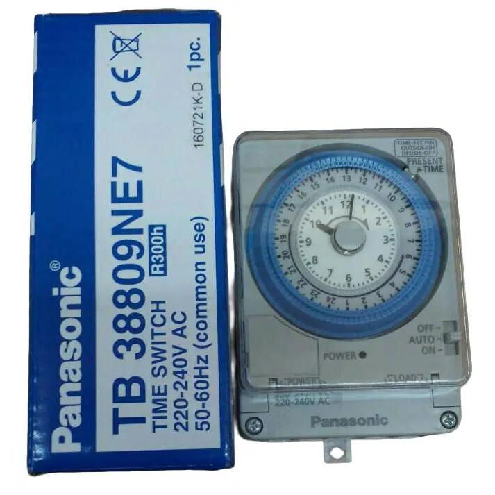 Panasonic Timer KWh TB38809NE7 Pengatur Waktu 220-240V AC 50-60Hz untuk Papan Reklame Lampu Jalan