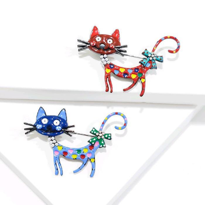 Bros Peniti Kucing Enamel Lucu