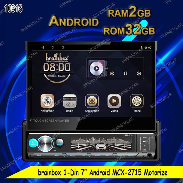 TV Mobil Tape Headunit Android MCX-2715 7inch 1-Din Single Din - 2GB + 32GB