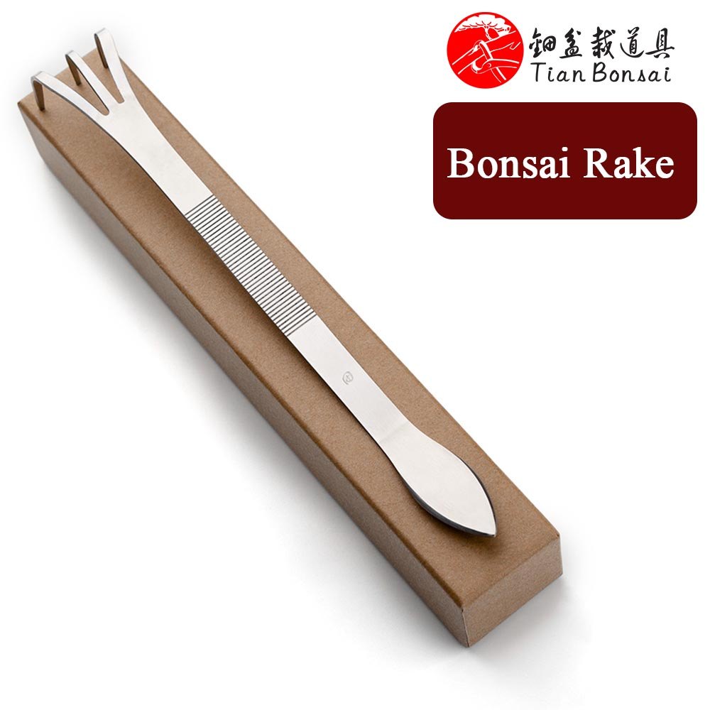 Alat Bonsai Jtt-03 Alat Bonsai Penggaruk Akar Stainess Steel Buatan Tian Bonsai
