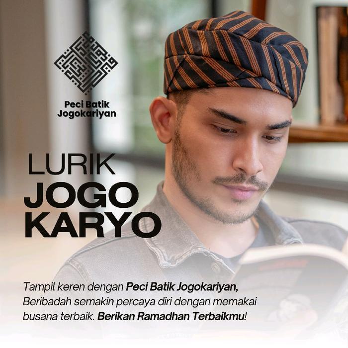 Peci Batik Jogokariyan Motif Jogokaryo Fashion Muslim Tampil Keren Dijamin Original 100%