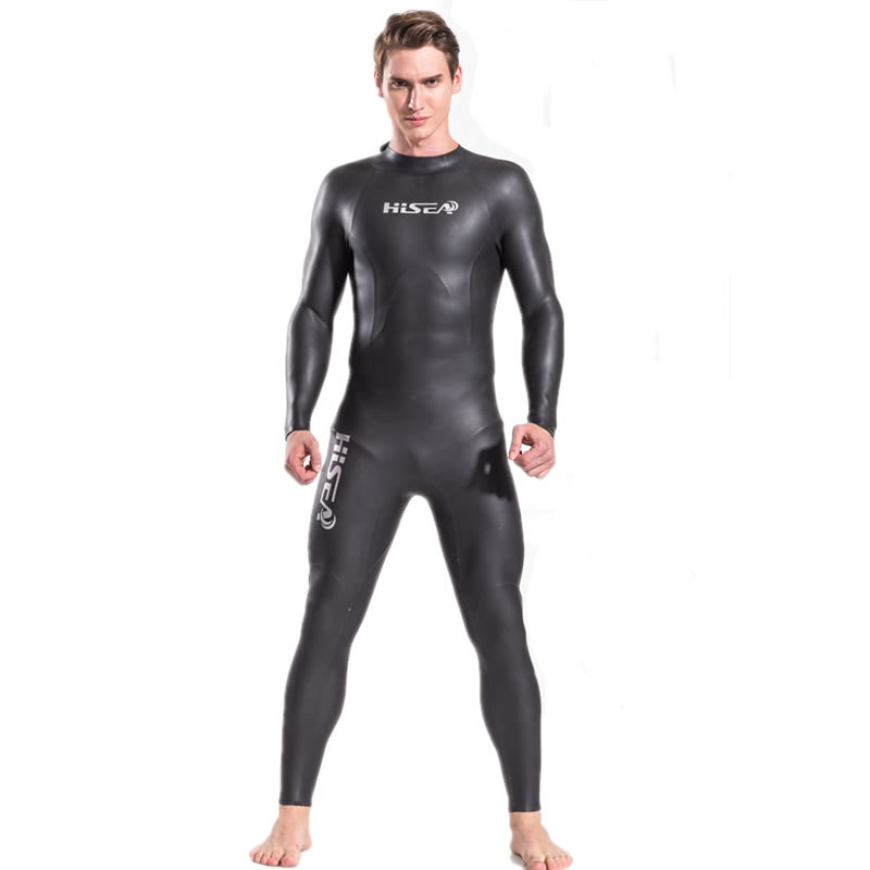 Hisea 3MM Men Women Triathlon Sharkskin Wetsuit Super Elastic Waterproof Smooth Skin Neoprene Soft