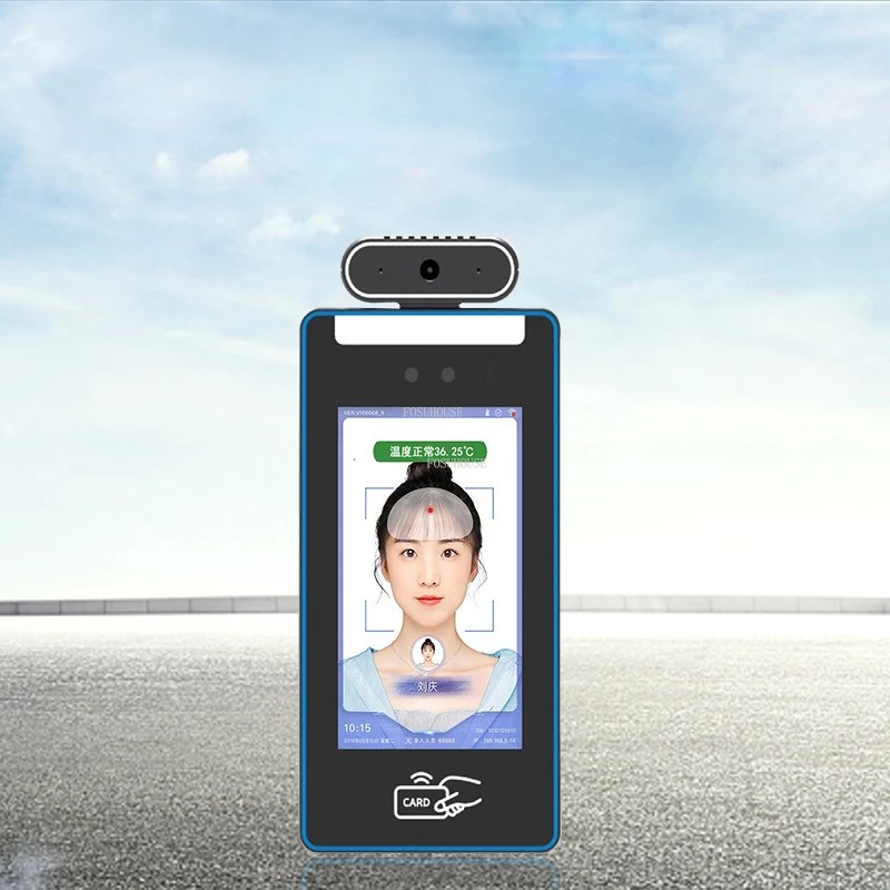 Thermometer Home Office Face Recognition Access Control System Modern Smart Face Recognition Device