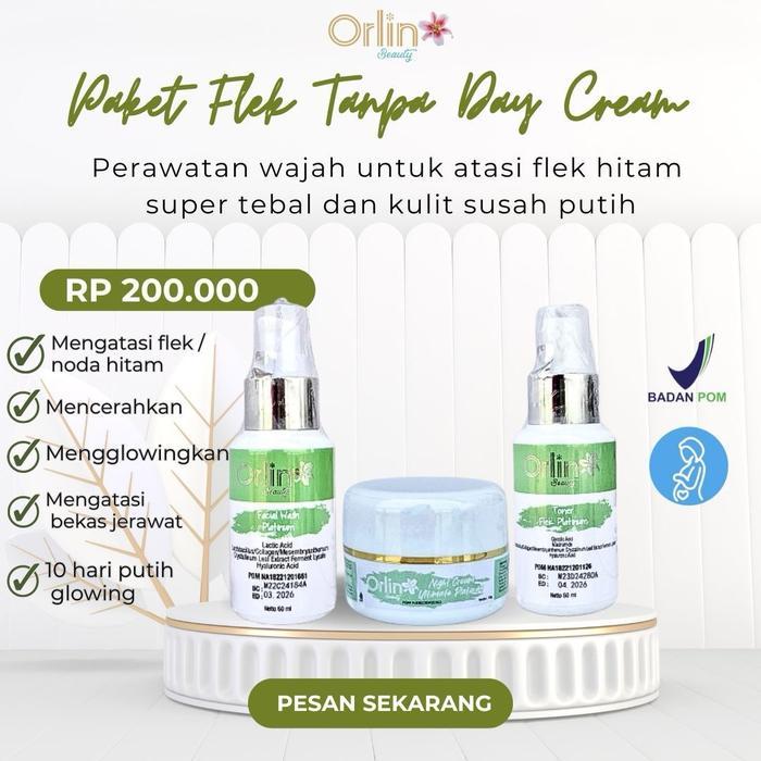 Krim malam+toner+fw orlin beauty platinum